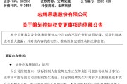 伊川明日停牌！又一A股，筹划控制权变更